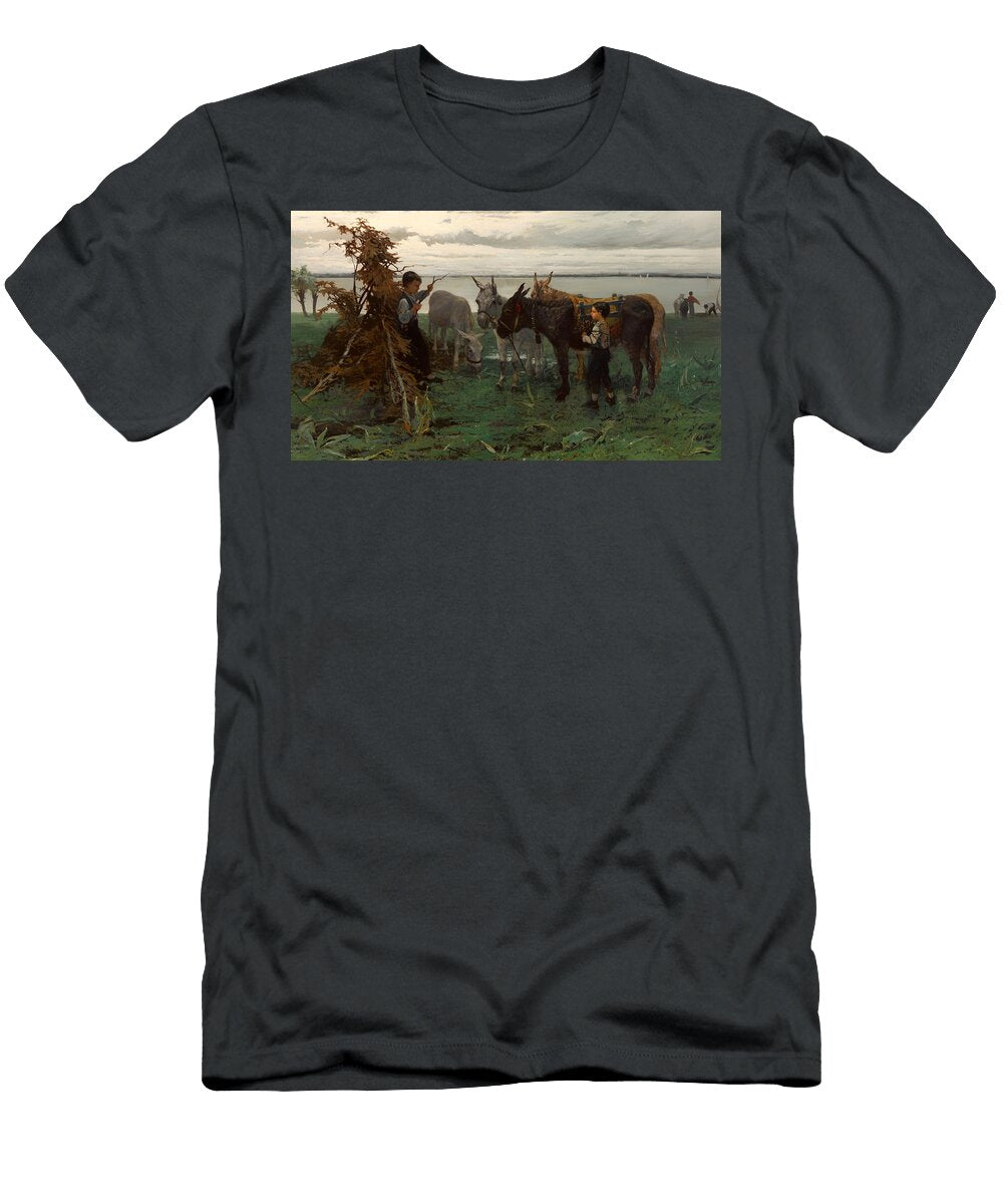 1 Boys Herding Donkeys Willem Maris T-Shirt