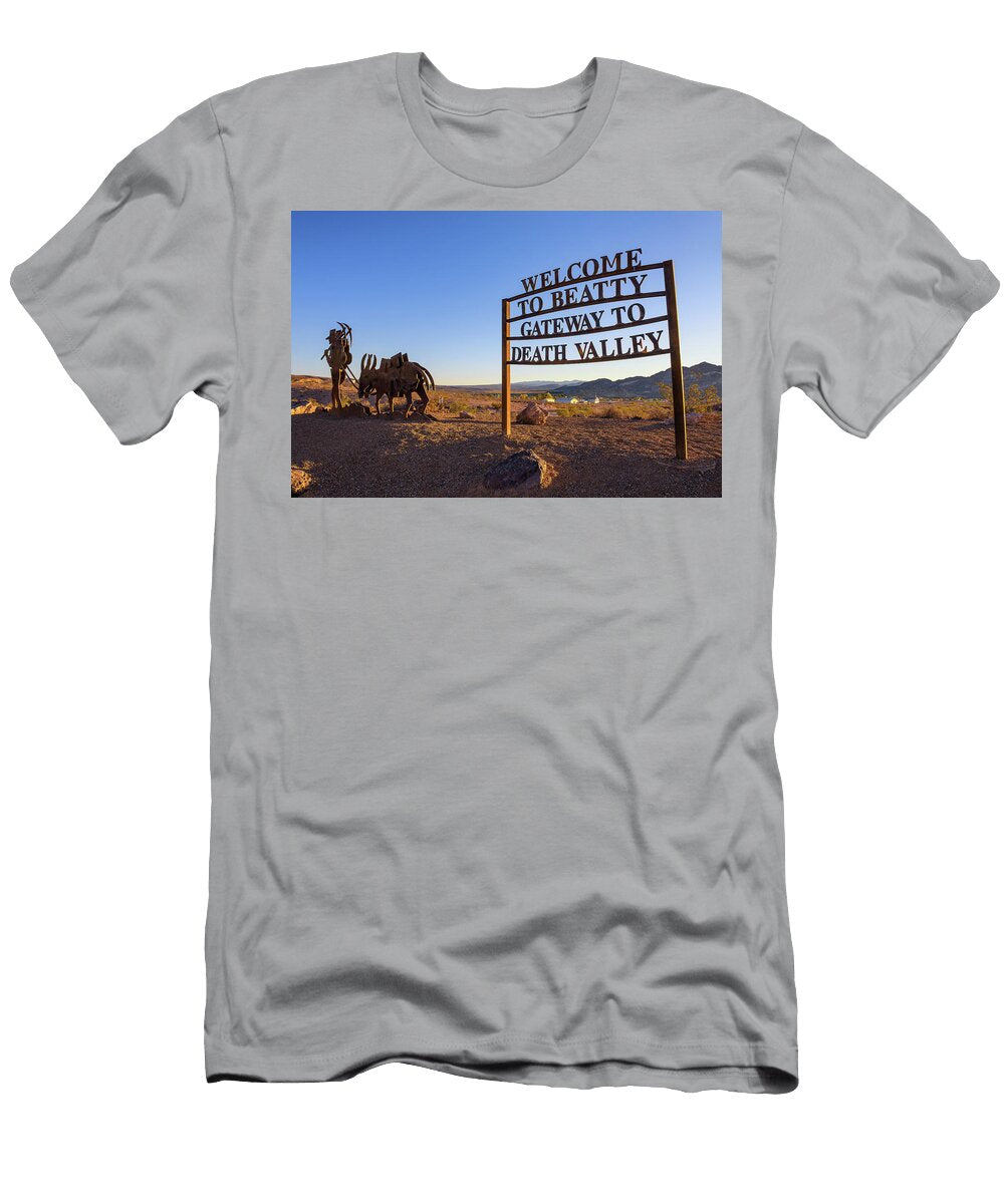 1 Welcome Sign to Beatty Located on the Road Connecting Beatty to Death Valley Miroslav Liska T-Shirt