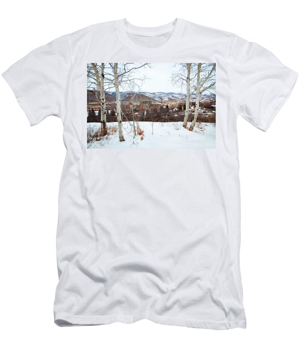 Beaver Creek Village in Winter Leslie Parrott T-Shirt