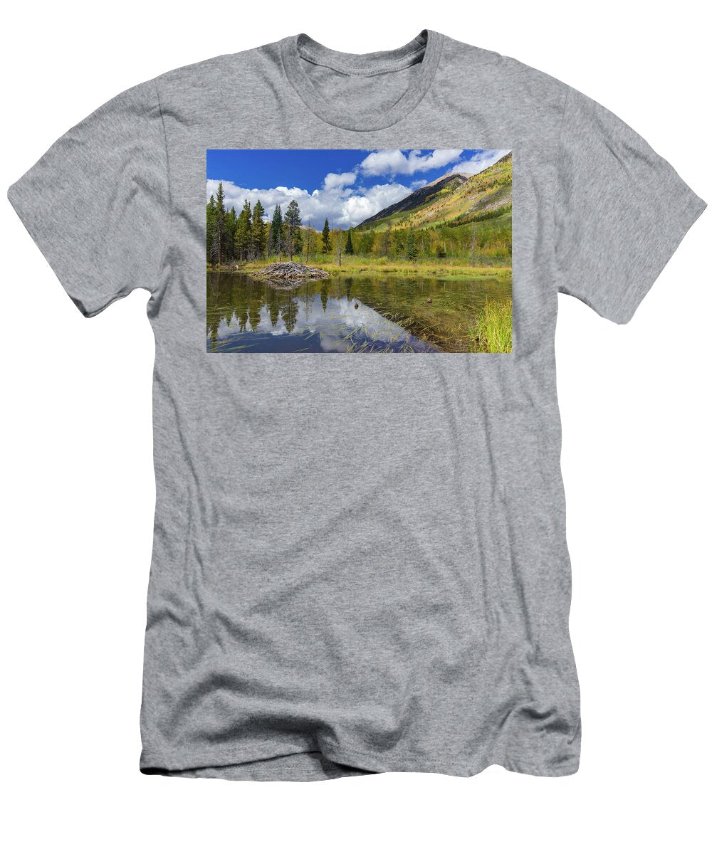 Beaver Lodge with Autumn Views Bridget Calip T-Shirt