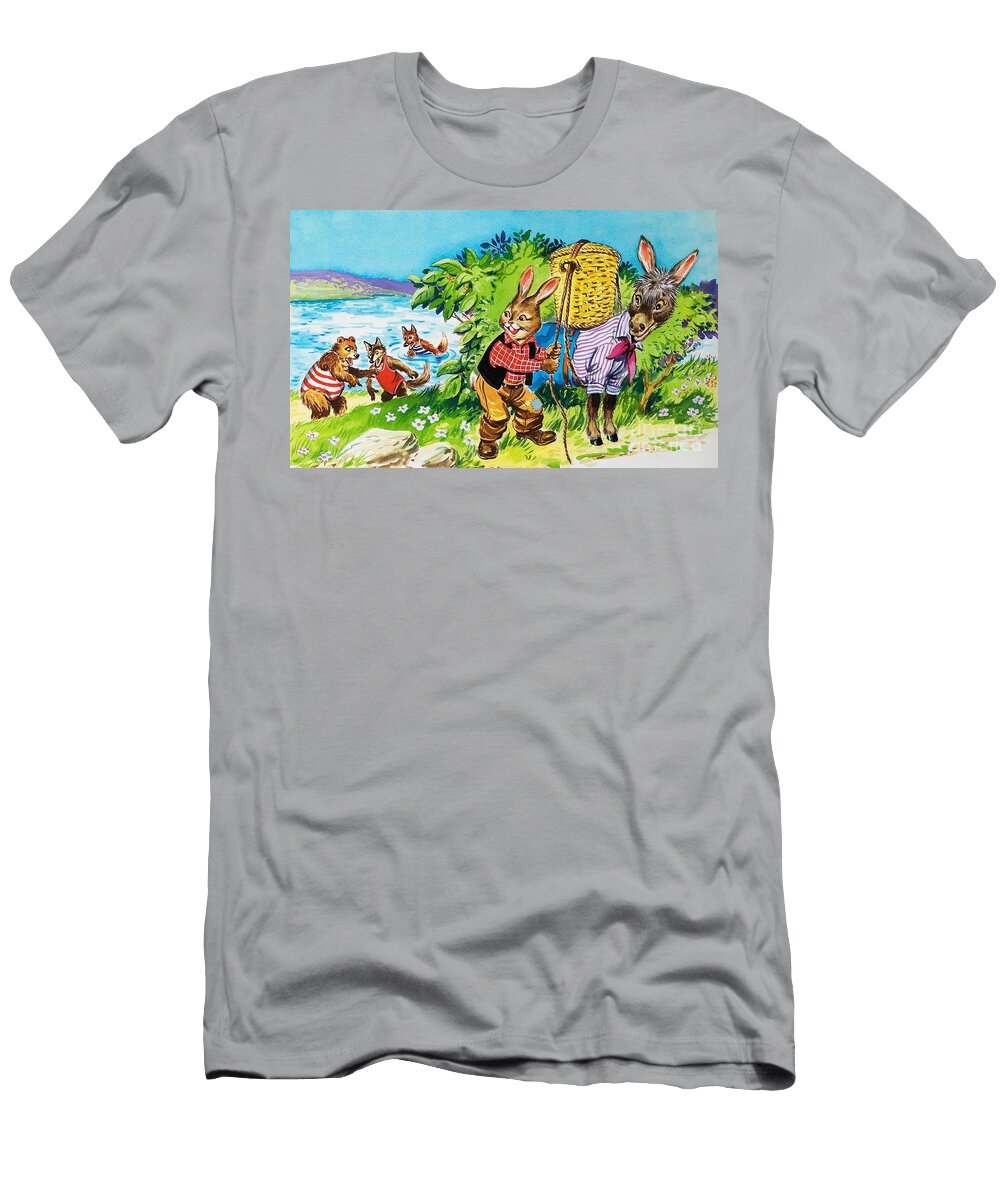 Brer Rabbit Painting Henry Charles Fox T-Shirt