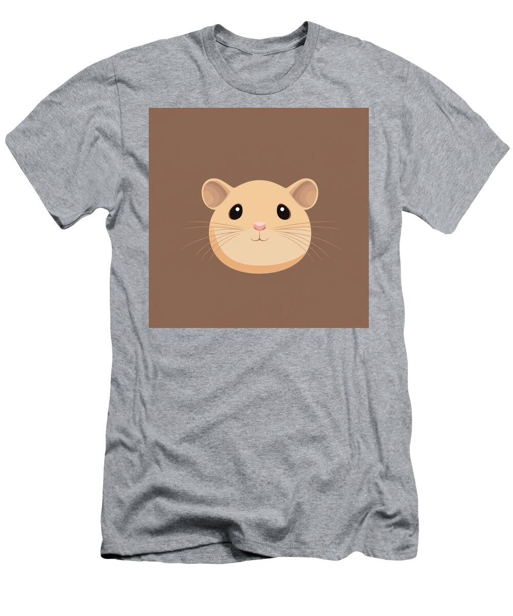 Cute Cartoon Hamster Face Illustration Zooe Remember T-Shirt