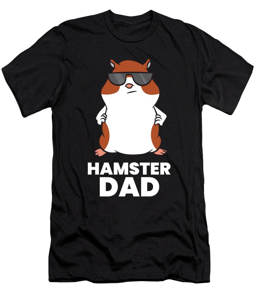 Hamster Dad Funny Hamster with Sunglasses Eq Designs T-Shirt