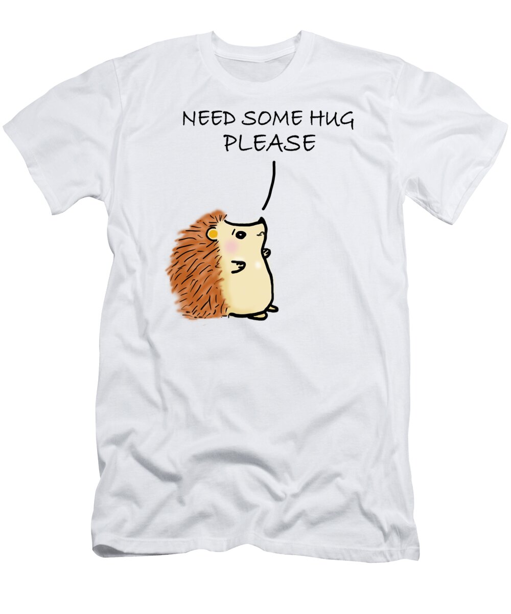 Hedgehog Need Some Hug Syah Putra T-Shirt
