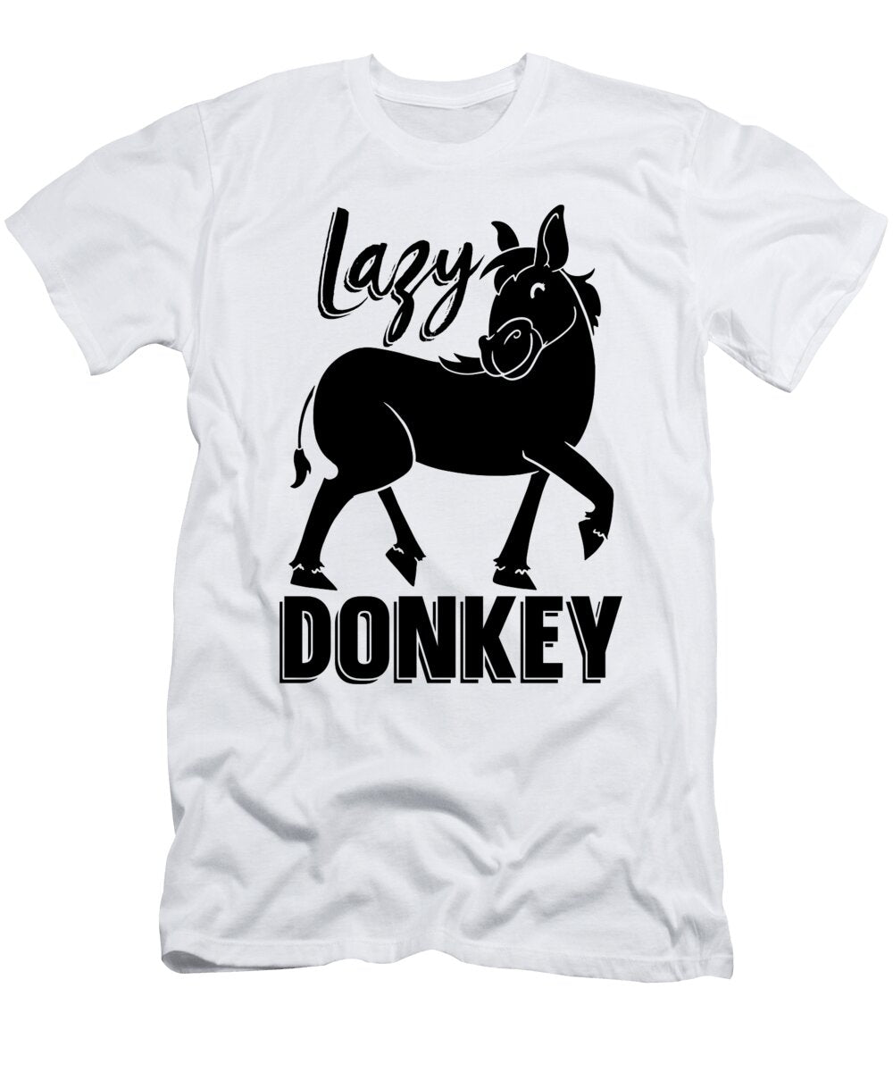 Lazy Donkey Loves Pet Farm Animals Donkey Lover Tshirtconcepts Marvin Poppe T-Shirt