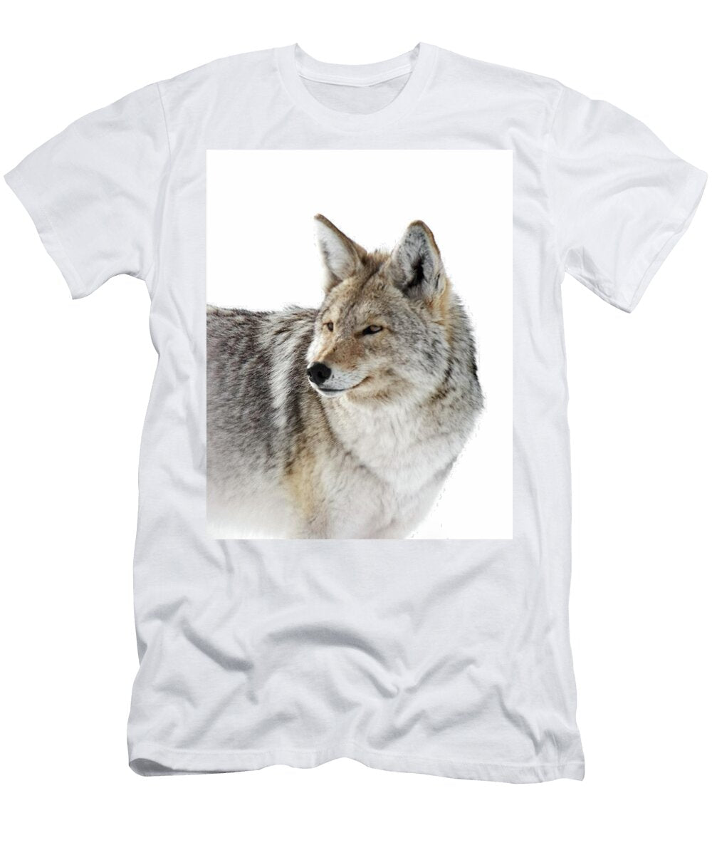 Majestic Coyote in the Snow Christine Pence T-Shirt