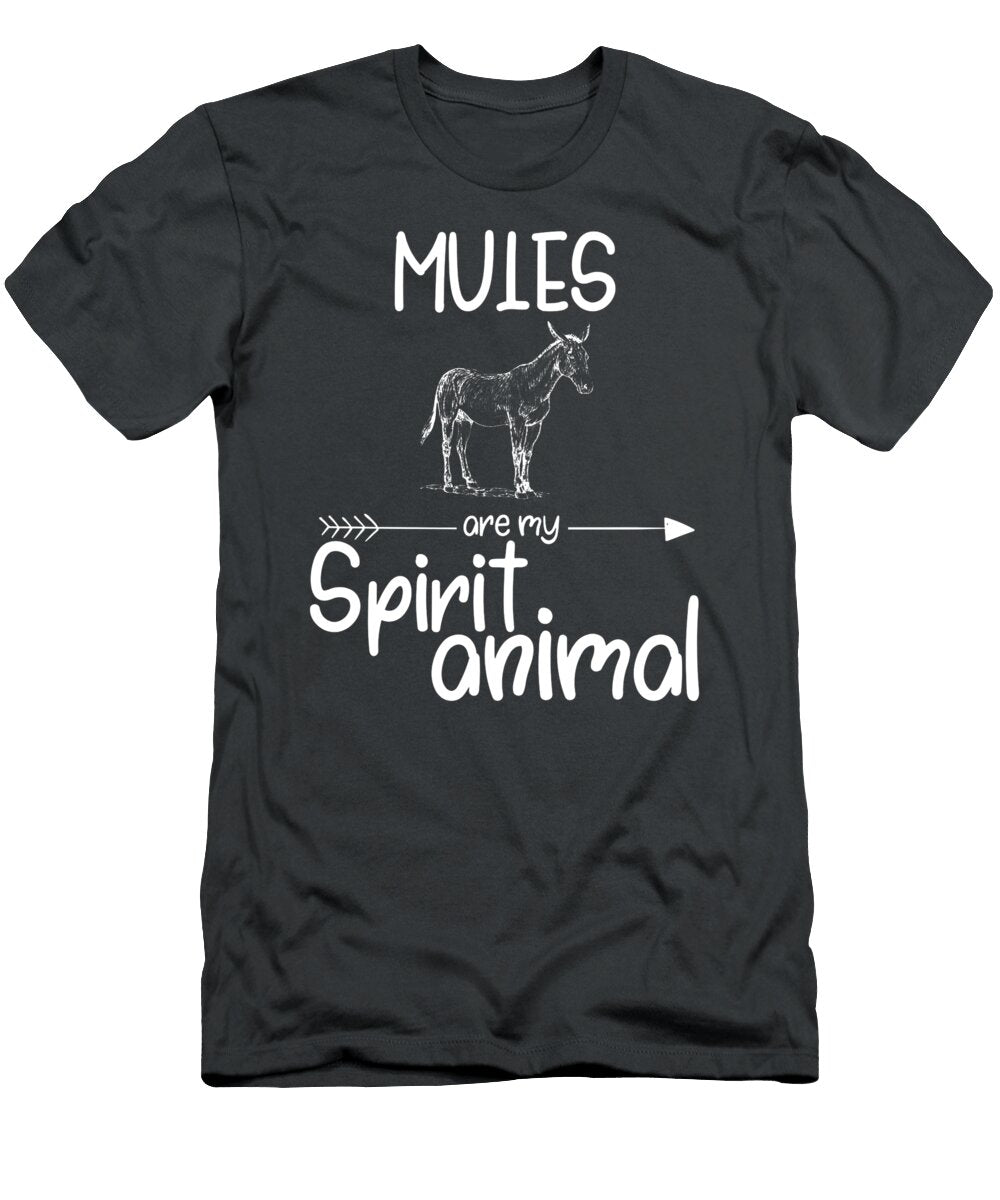 Mules Are My Spirit Animal Gift for Men Women Donkey Horse Hao Aaila T-Shirt