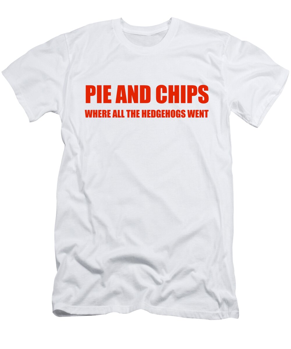 Pie and Chips Where All the Hedgehogs Went Buckshot Storm T-Shirt