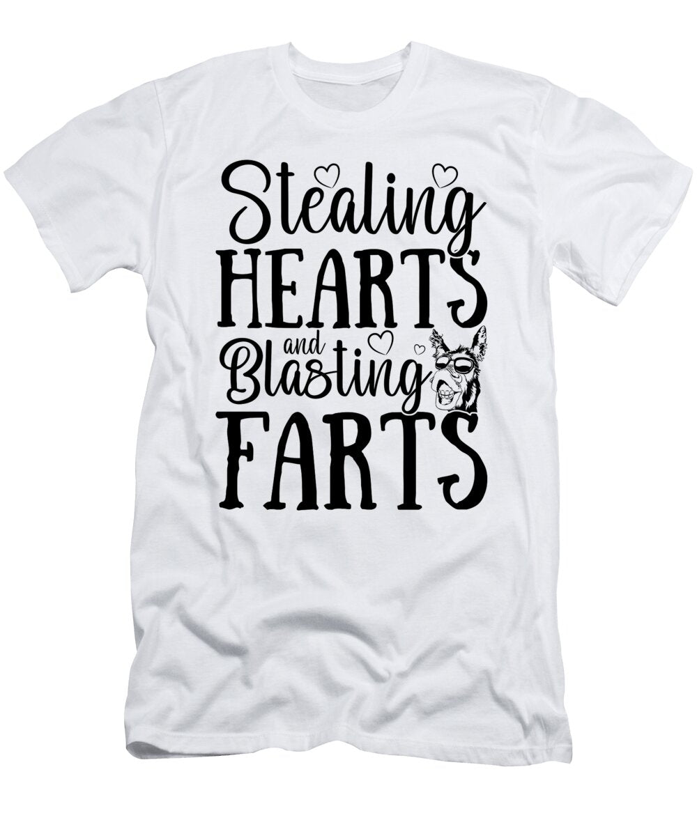 Stealing Hearts and Donkey Farmer Pet Donkey Love Tshirtconcepts Marvin Poppe T-Shirt
