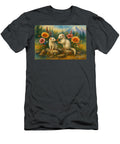 Two Ferrets in a Flower Garden Sun D Studio T-Shirt